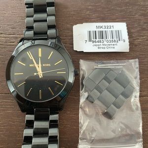 Michael Kors classic black women’s watch